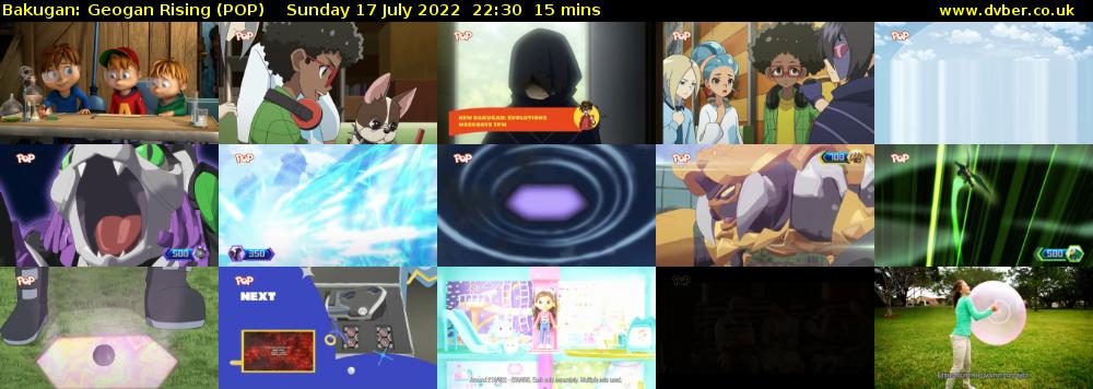 Bakugan: Geogan Rising (POP) Sunday 17 July 2022 22:30 - 22:45
