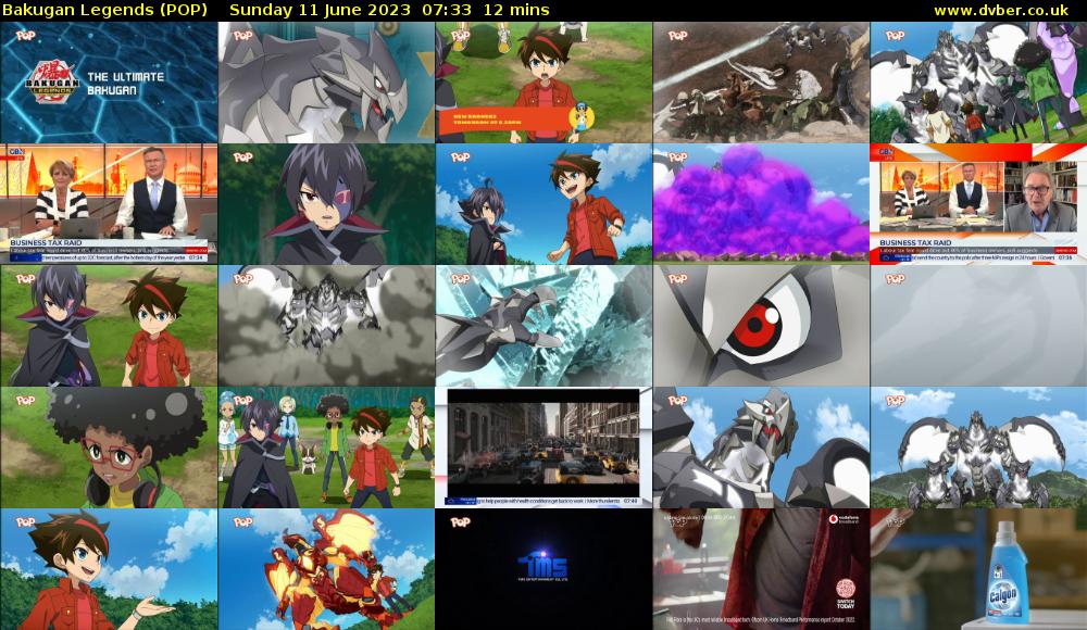Bakugan Legends (POP) Sunday 12 February 2021 07:33 - 03:30