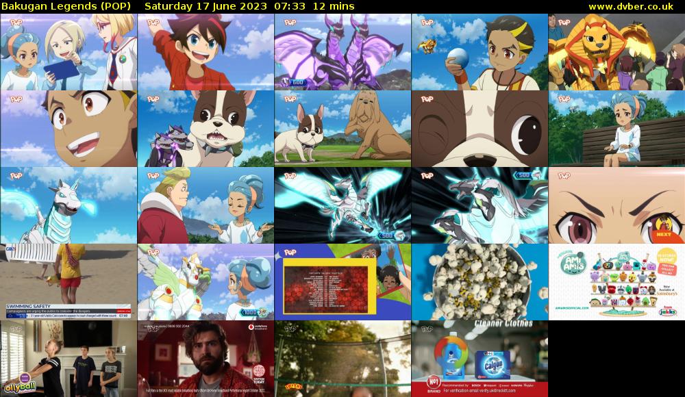 Bakugan Legends (POP) Saturday 17 June 2023 07:33 - 07:45