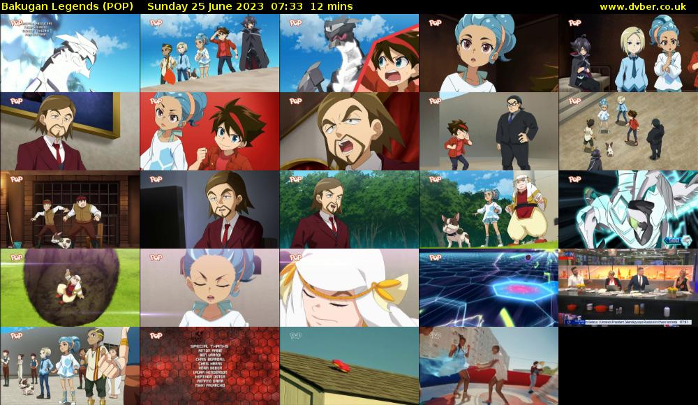 Bakugan Legends (POP) Sunday 25 June 2023 07:33 - 07:45
