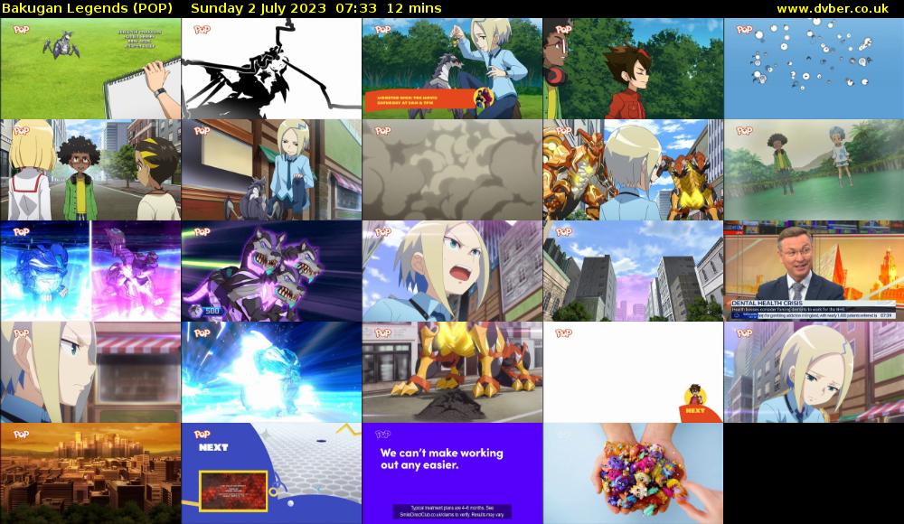 Bakugan Legends (POP) Sunday 2 July 2023 07:33 - 07:45