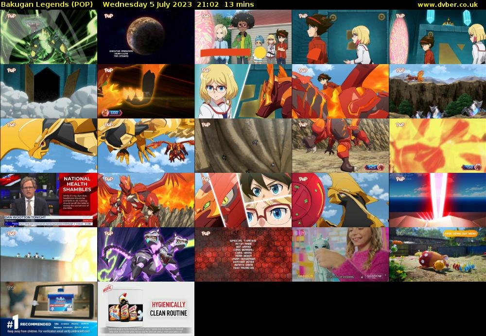 Bakugan Legends (POP) Wednesday 5 July 2023 21:02 - 21:15