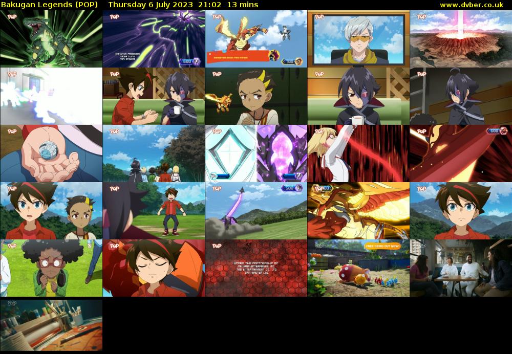 Bakugan Legends (POP) Thursday 6 July 2023 21:02 - 21:15