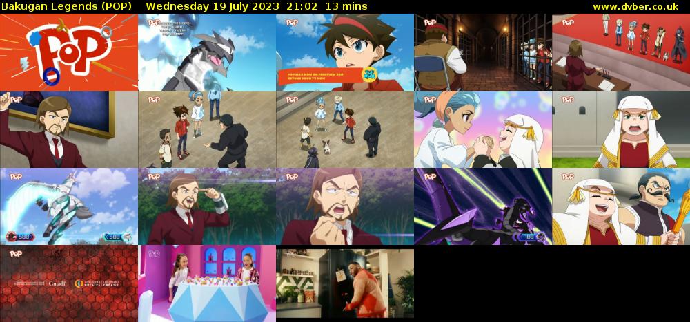 Bakugan Legends (POP) Wednesday 19 July 2023 21:02 - 21:15