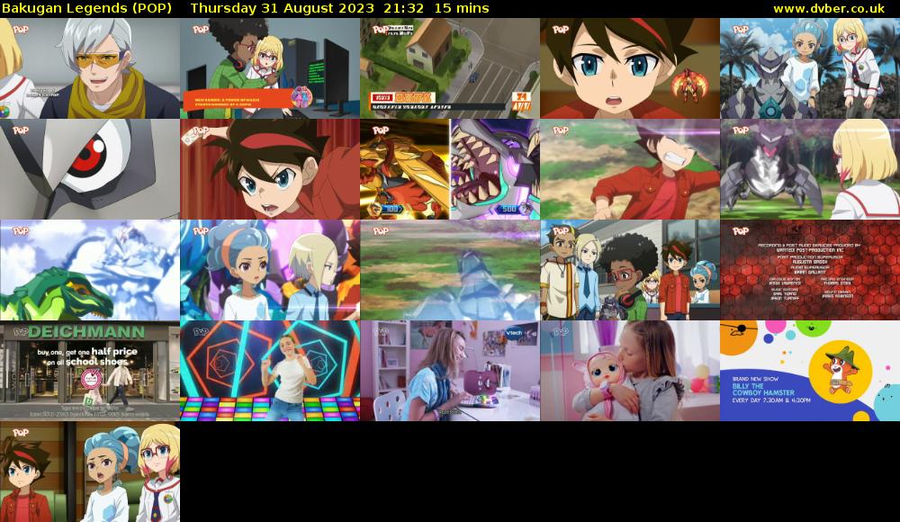 Bakugan Legends (POP) Thursday 31 August 2023 21:32 - 21:47