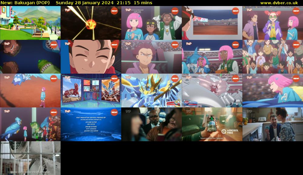 Bakugan (POP) Sunday 28 January 2024 21:15 - 21:30