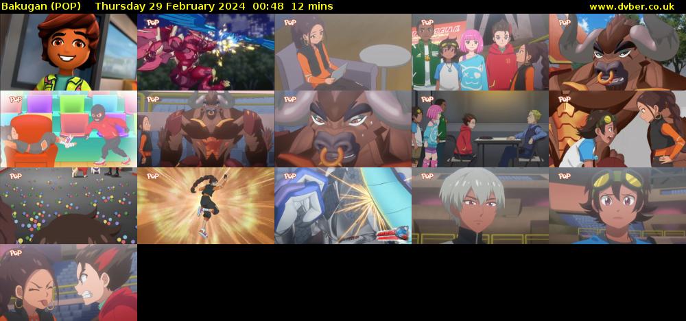 Bakugan (POP) Thursday 29 February 2024 00:48 - 01:00