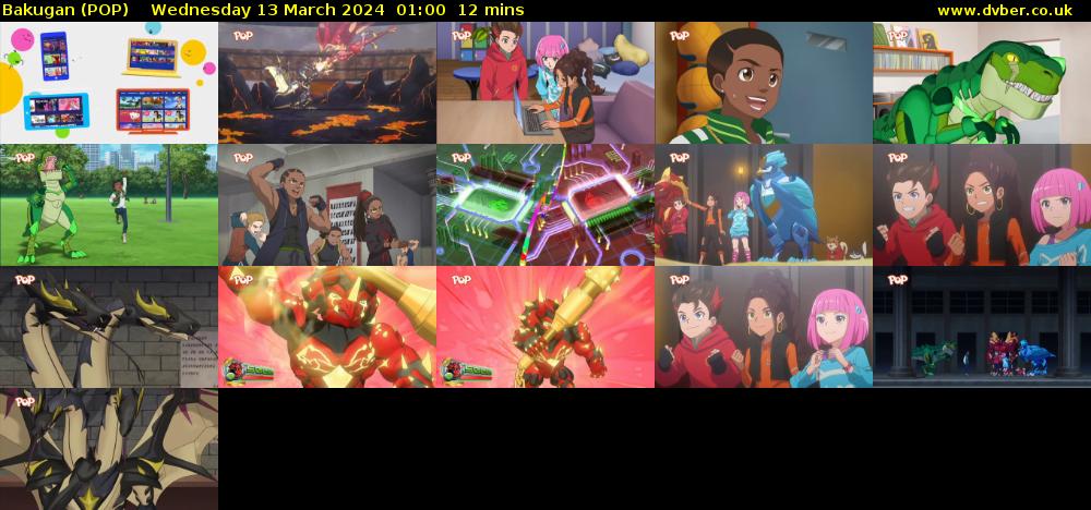 Bakugan (POP) Wednesday 13 March 2024 01:00 - 01:12