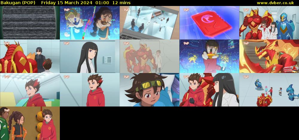 Bakugan (POP) Friday 15 March 2024 01:00 - 01:12