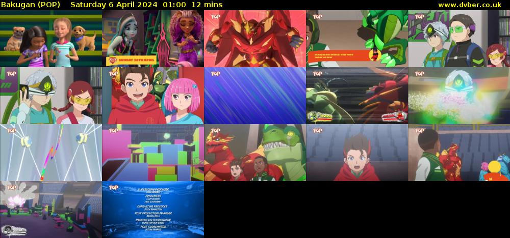 Bakugan (POP) Saturday 6 April 2024 01:00 - 01:12