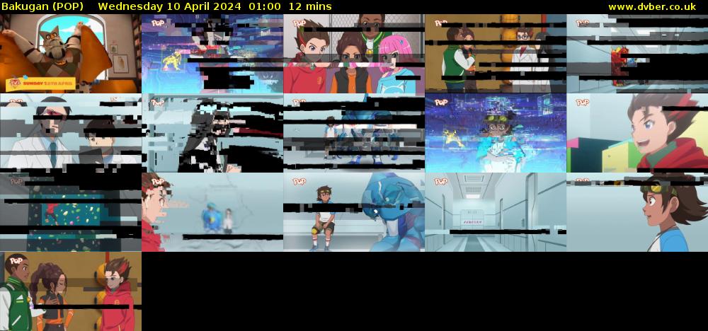Bakugan (POP) Wednesday 10 April 2024 01:00 - 01:12