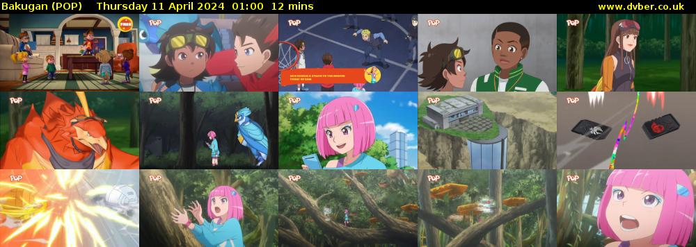 Bakugan (POP) Thursday 11 April 2024 01:00 - 01:12