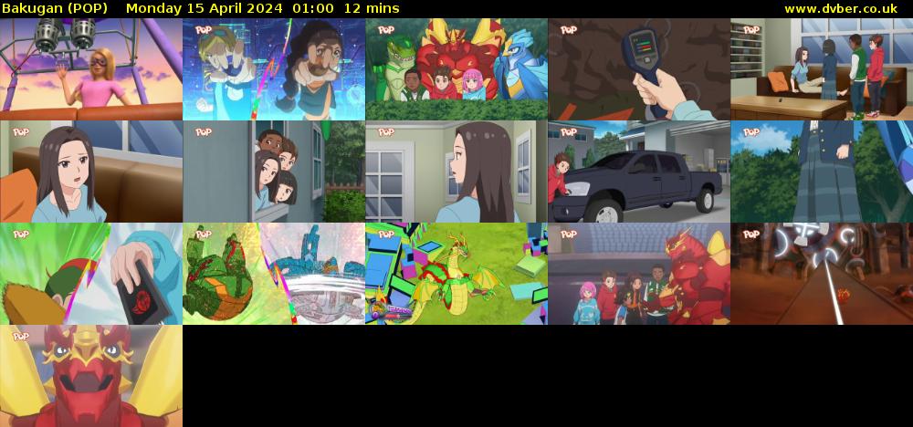Bakugan (POP) Monday 15 April 2024 01:00 - 01:12