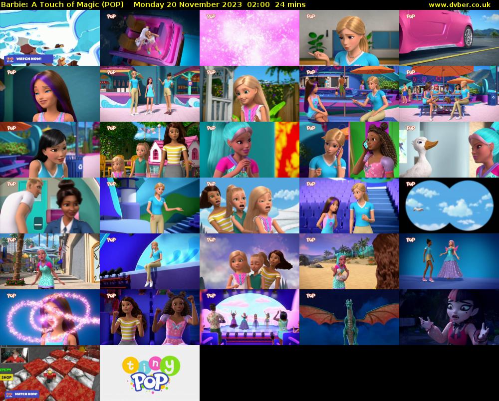 Barbie: A Touch of Magic (POP) Monday 20 November 2023 02:00 - 02:24