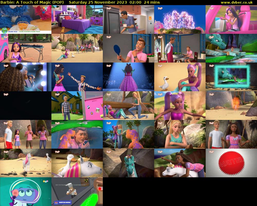 Barbie: A Touch of Magic (POP) Saturday 25 November 2023 02:00 - 02:24
