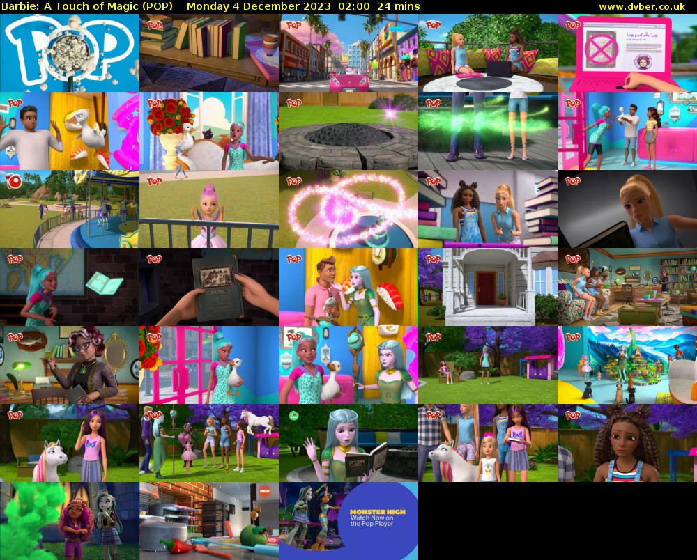 Barbie: A Touch of Magic (POP) Monday 4 December 2023 02:00 - 02:24