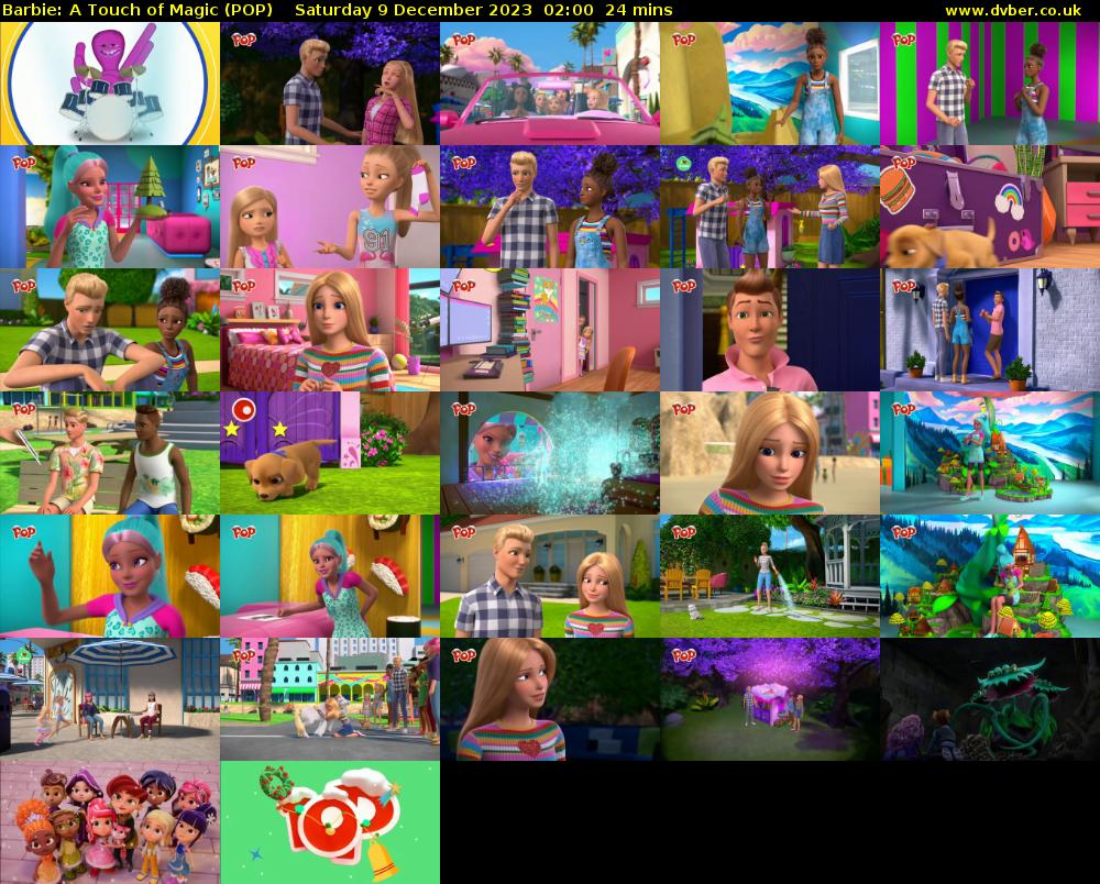 Barbie: A Touch of Magic (POP) Saturday 9 December 2023 02:00 - 02:24