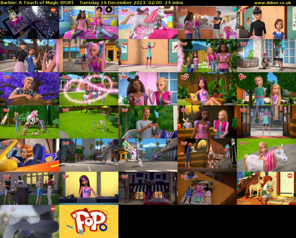 Barbie: A Touch of Magic (POP) Tuesday 19 December 2023 02:00 - 02:24