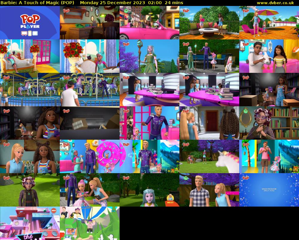 Barbie: A Touch of Magic (POP) Monday 25 December 2023 02:00 - 02:24