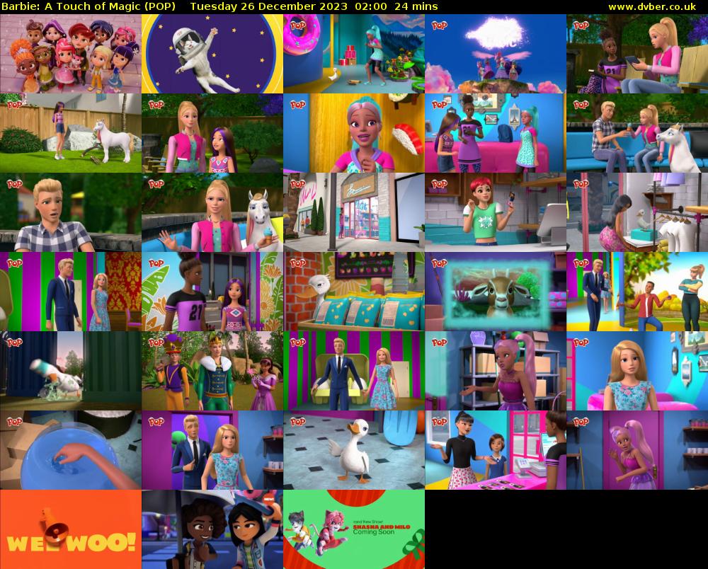 Barbie: A Touch of Magic (POP) Tuesday 26 December 2023 02:00 - 02:24