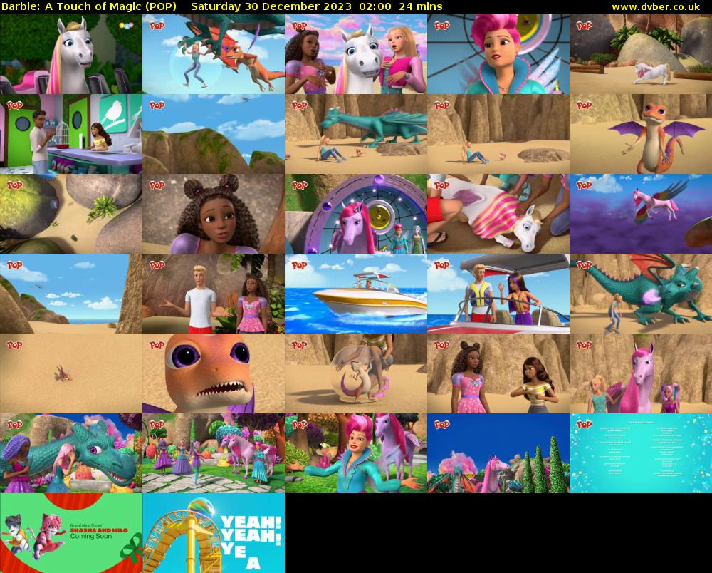 Barbie: A Touch of Magic (POP) Saturday 30 December 2023 02:00 - 02:24