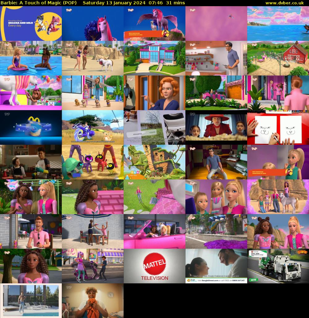 Barbie: A Touch of Magic (POP) Saturday 13 January 2024 07:46 - 08:17