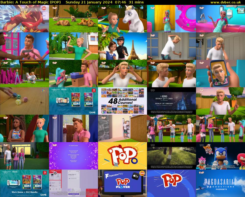 Barbie: A Touch of Magic (POP) Sunday 21 January 2024 07:46 - 08:17