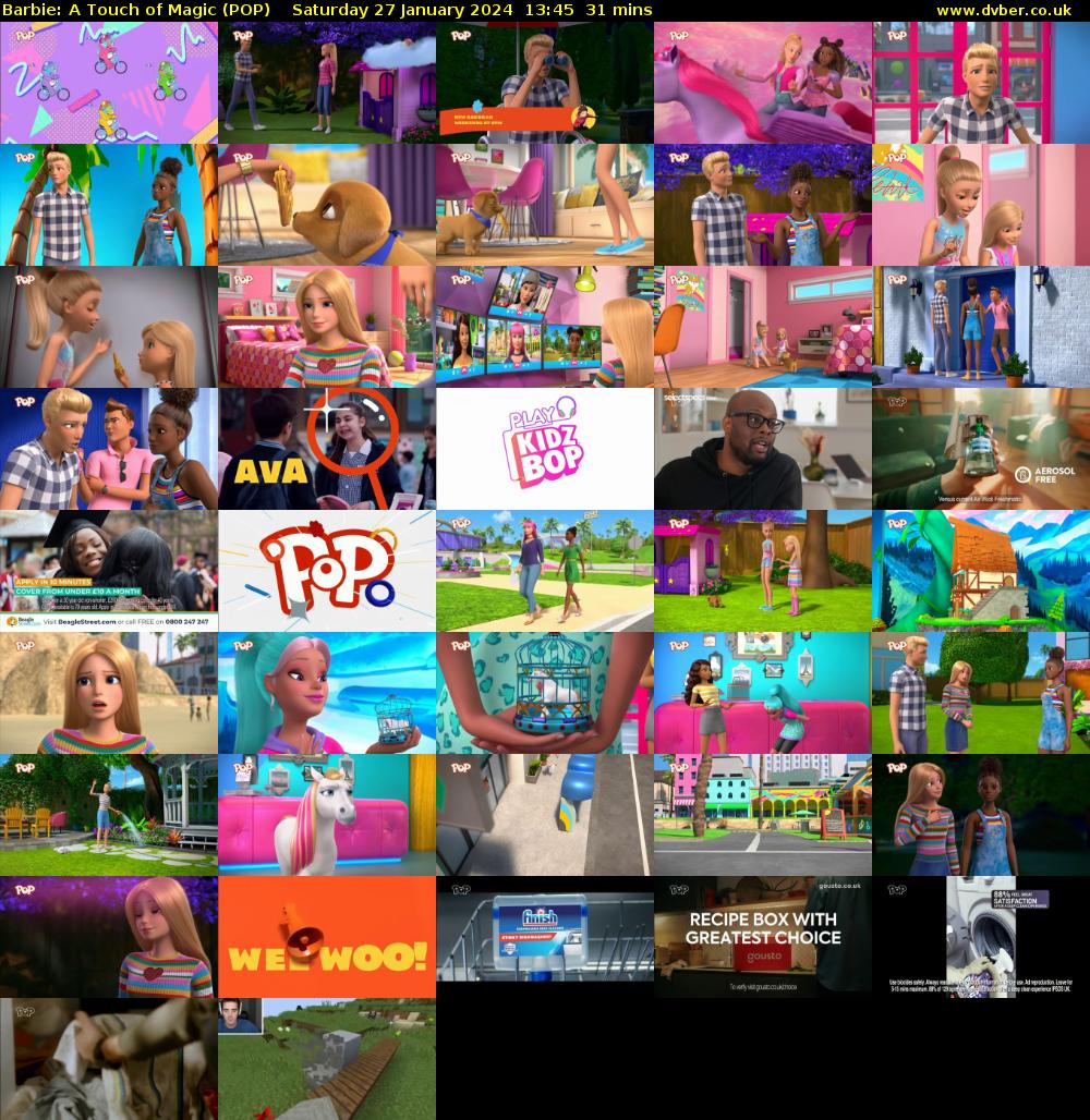 Barbie: A Touch of Magic (POP) Saturday 27 January 2024 13:45 - 14:16