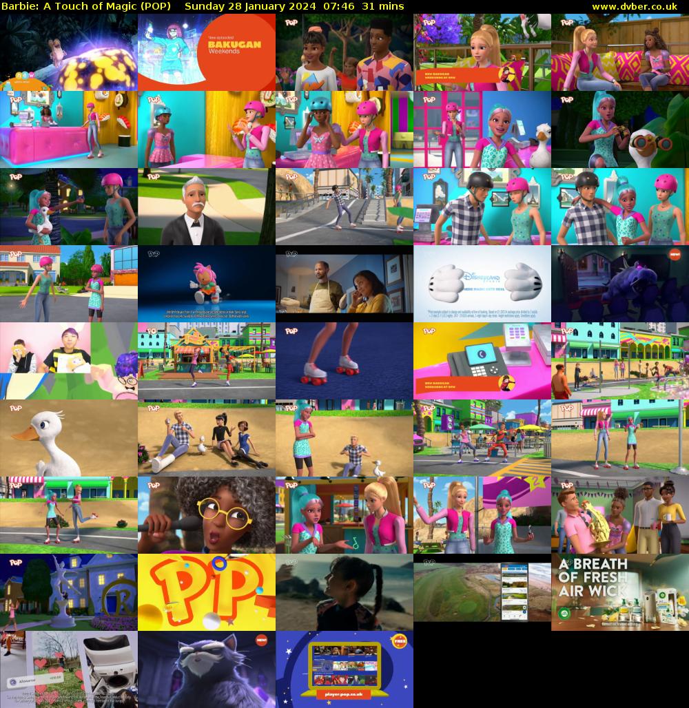 Barbie: A Touch of Magic (POP) Sunday 28 January 2024 07:46 - 08:17