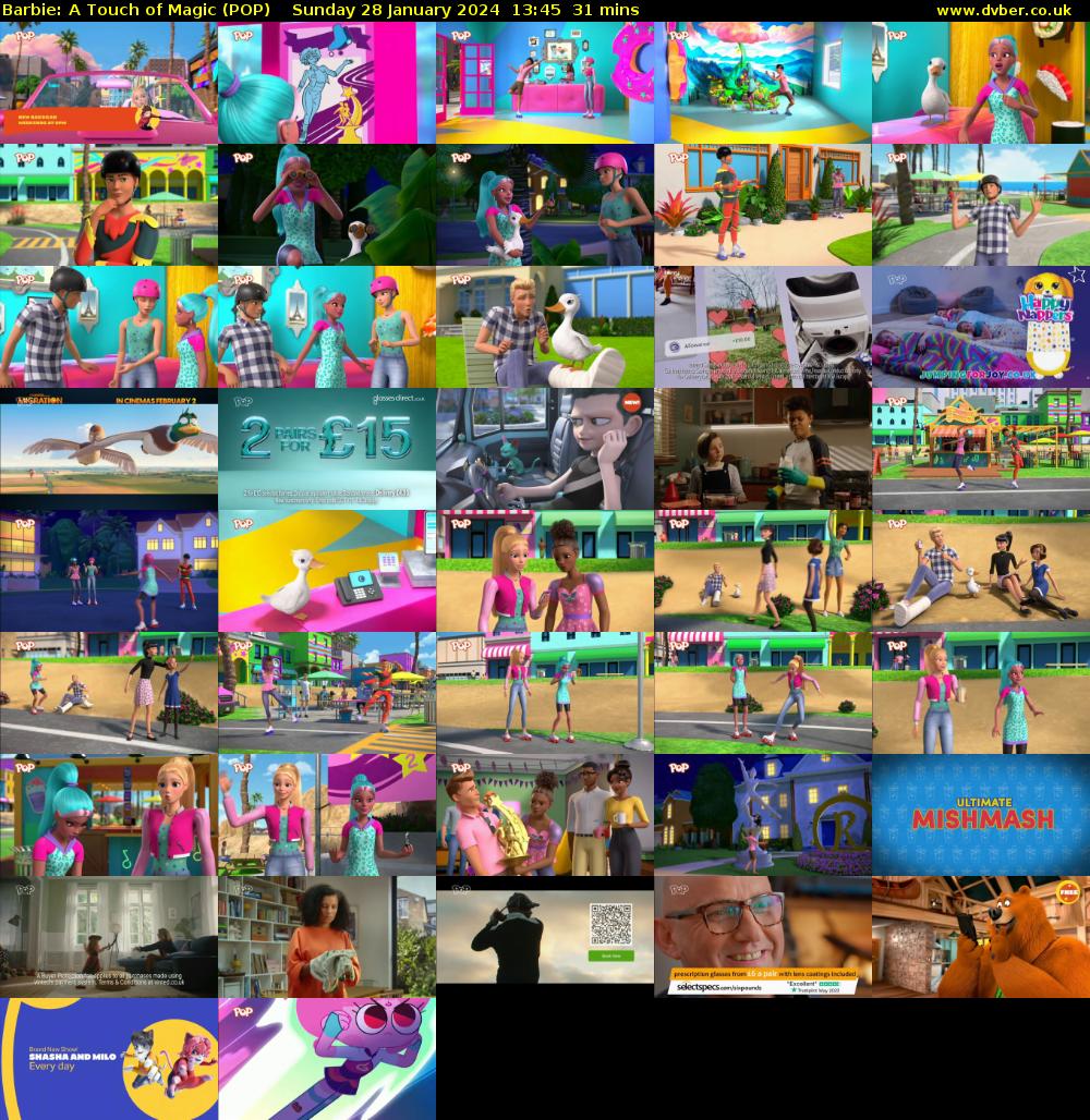 Barbie: A Touch of Magic (POP) Sunday 28 January 2024 13:45 - 14:16