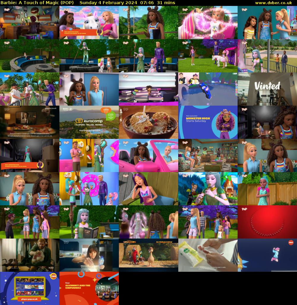 Barbie: A Touch of Magic (POP) Sunday 4 February 2024 07:46 - 08:17
