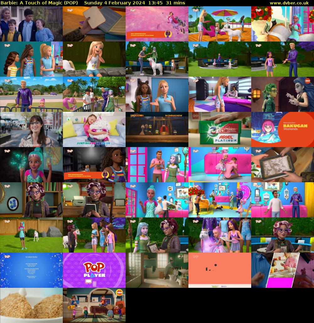 Barbie: A Touch of Magic (POP) Sunday 4 February 2024 13:45 - 14:16