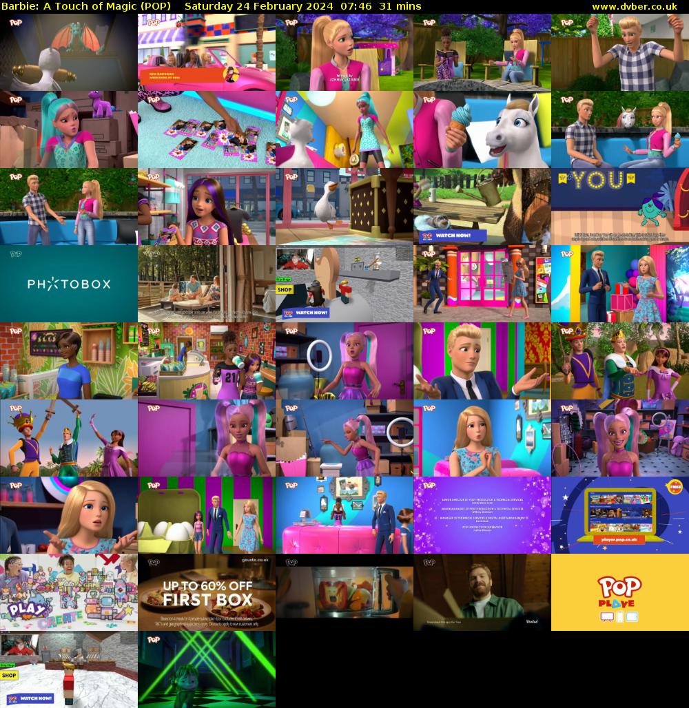 Barbie: A Touch of Magic (POP) Saturday 24 February 2024 07:46 - 08:17