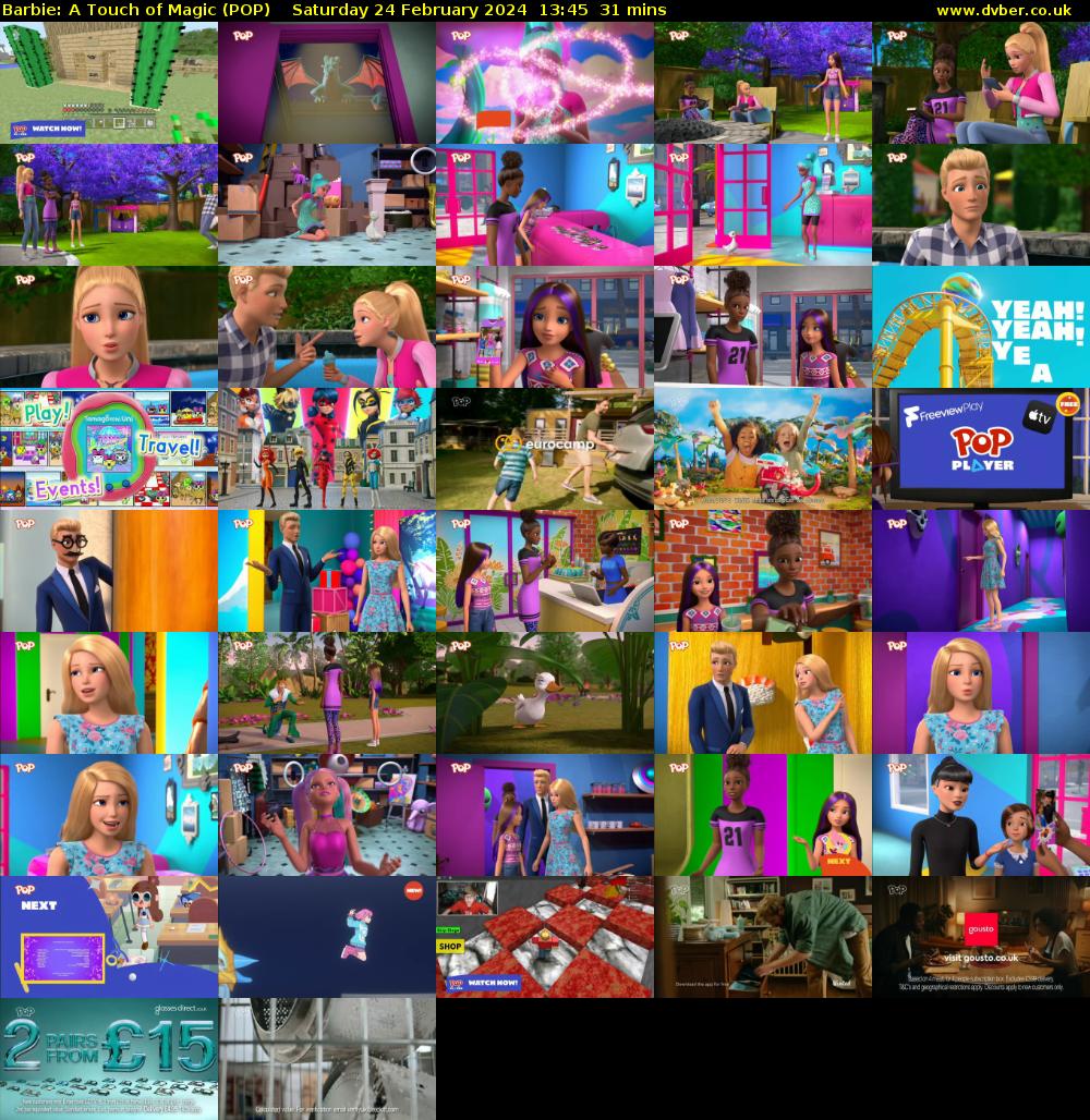 Barbie: A Touch of Magic (POP) Saturday 24 February 2024 13:45 - 14:16