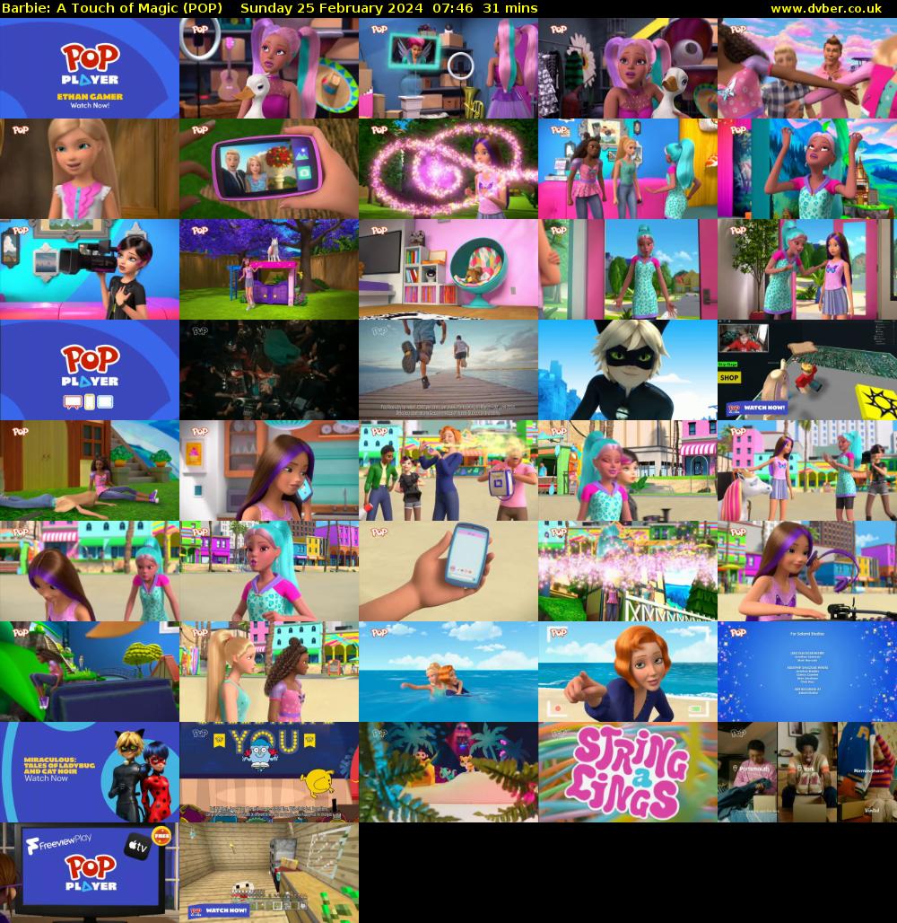 Barbie: A Touch of Magic (POP) Sunday 25 February 2024 07:46 - 08:17