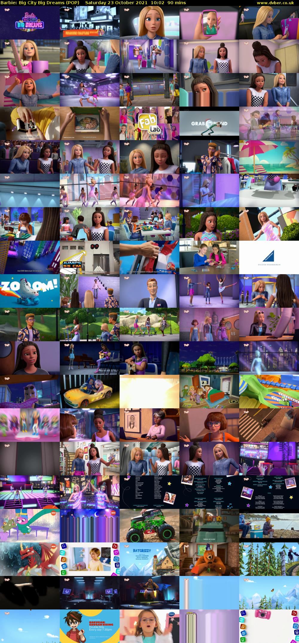 Barbie: Big City Big Dreams (POP) Saturday 23 October 2021 10:02 - 11:32
