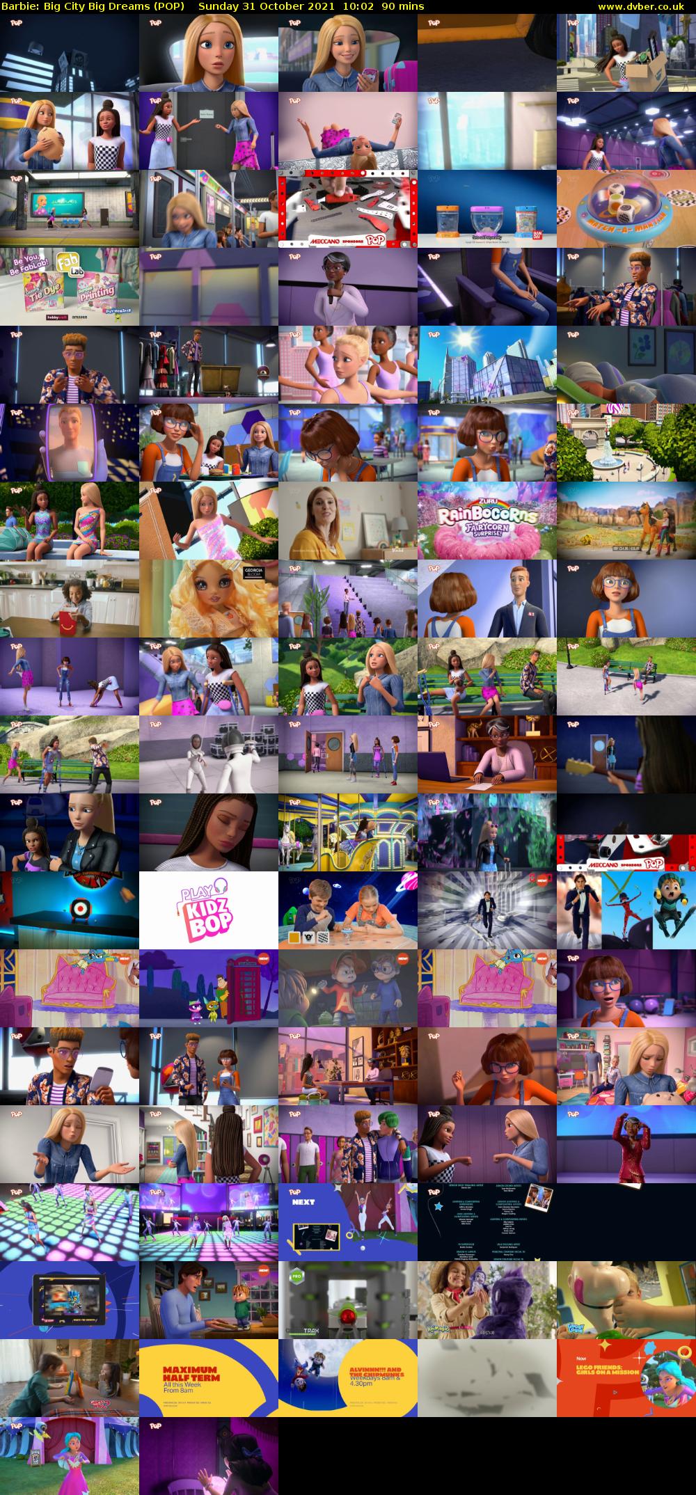 Barbie: Big City Big Dreams (POP) Sunday 31 October 2021 10:02 - 11:32