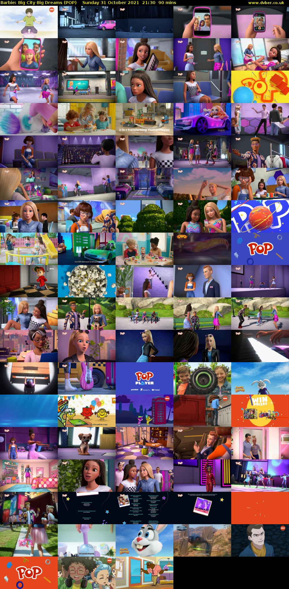 Barbie: Big City Big Dreams (POP) Sunday 31 October 2021 21:30 - 23:00
