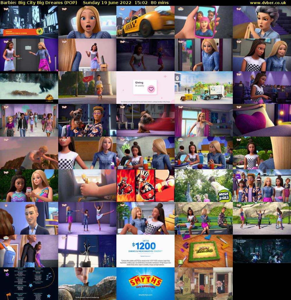 Barbie: Big City Big Dreams (POP) Sunday 19 June 2022 15:02 - 16:22