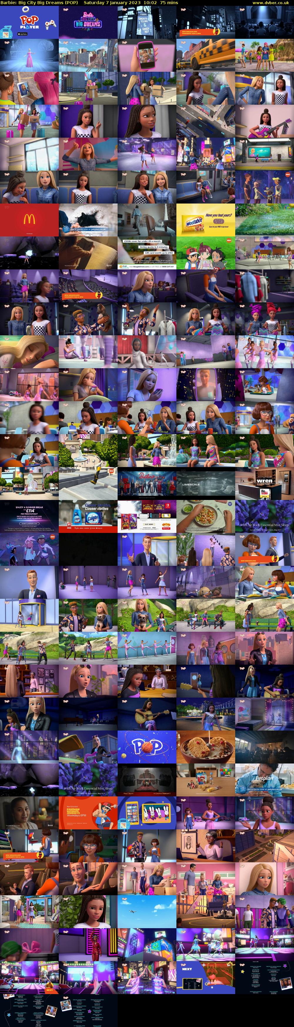 Barbie: Big City Big Dreams (POP) Saturday 7 January 2023 10:02 - 11:17