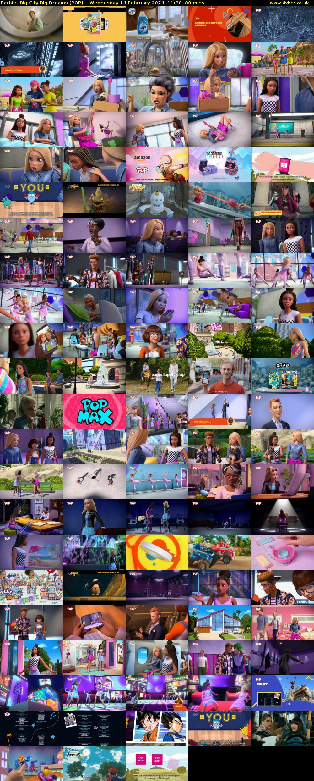 Barbie: Big City Big Dreams (POP) Wednesday 14 February 2024 11:30 - 12:50