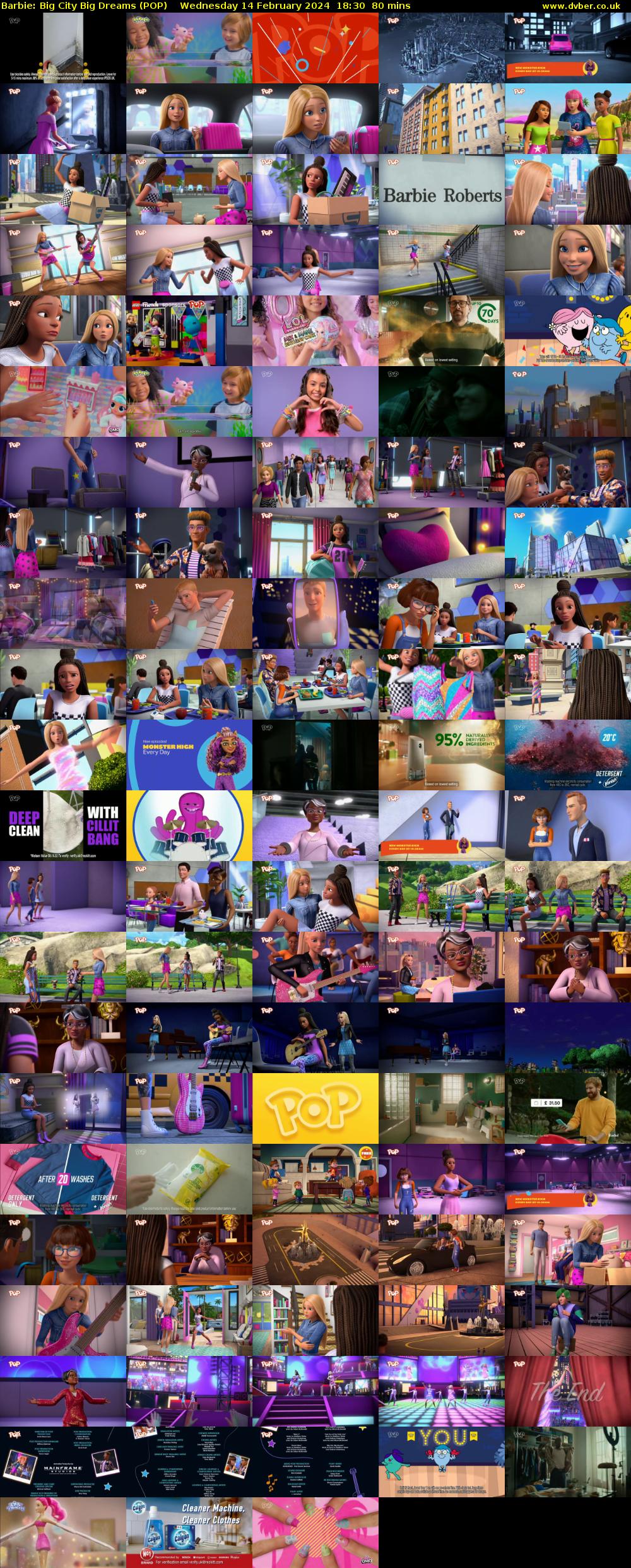 Barbie: Big City Big Dreams (POP) Wednesday 14 February 2024 18:30 - 19:50