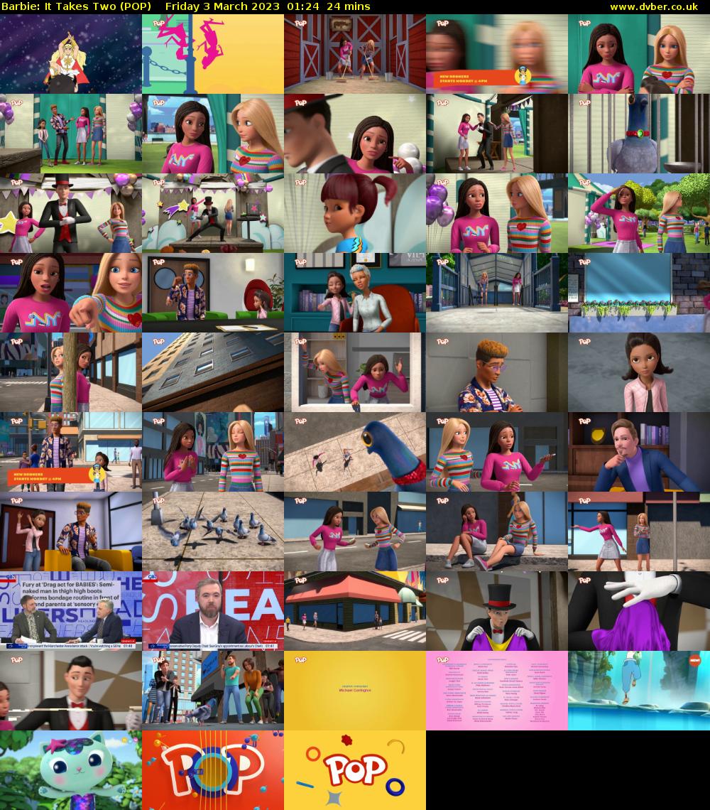 Barbie: It Takes Two (POP) Friday 3 March 2023 01:24 - 01:48