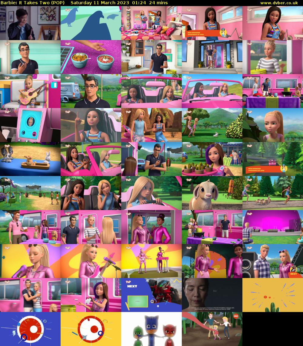 Barbie: It Takes Two (POP) Saturday 11 March 2023 01:24 - 01:48