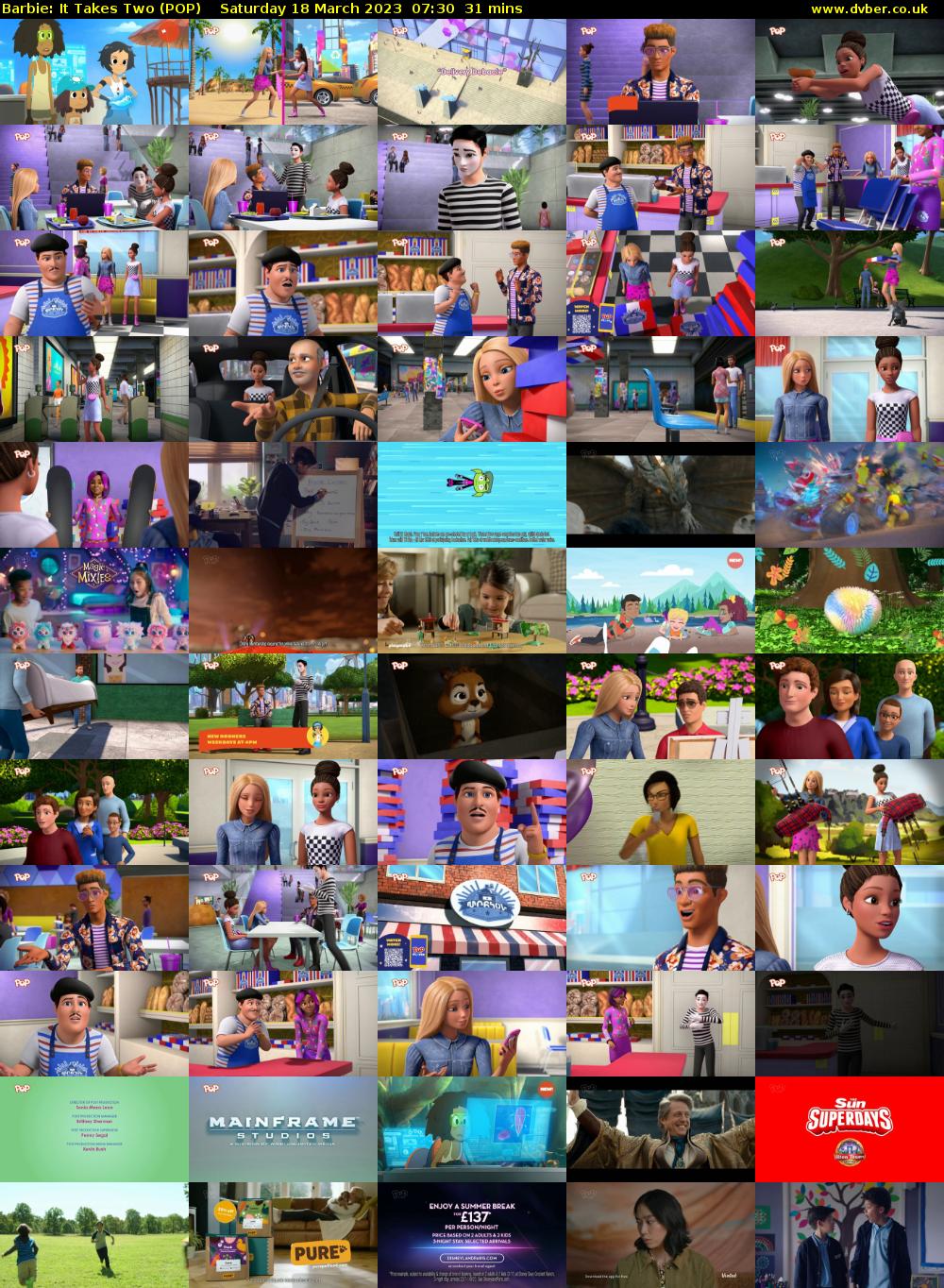 Barbie: It Takes Two (POP) Saturday 18 March 2023 07:30 - 08:01