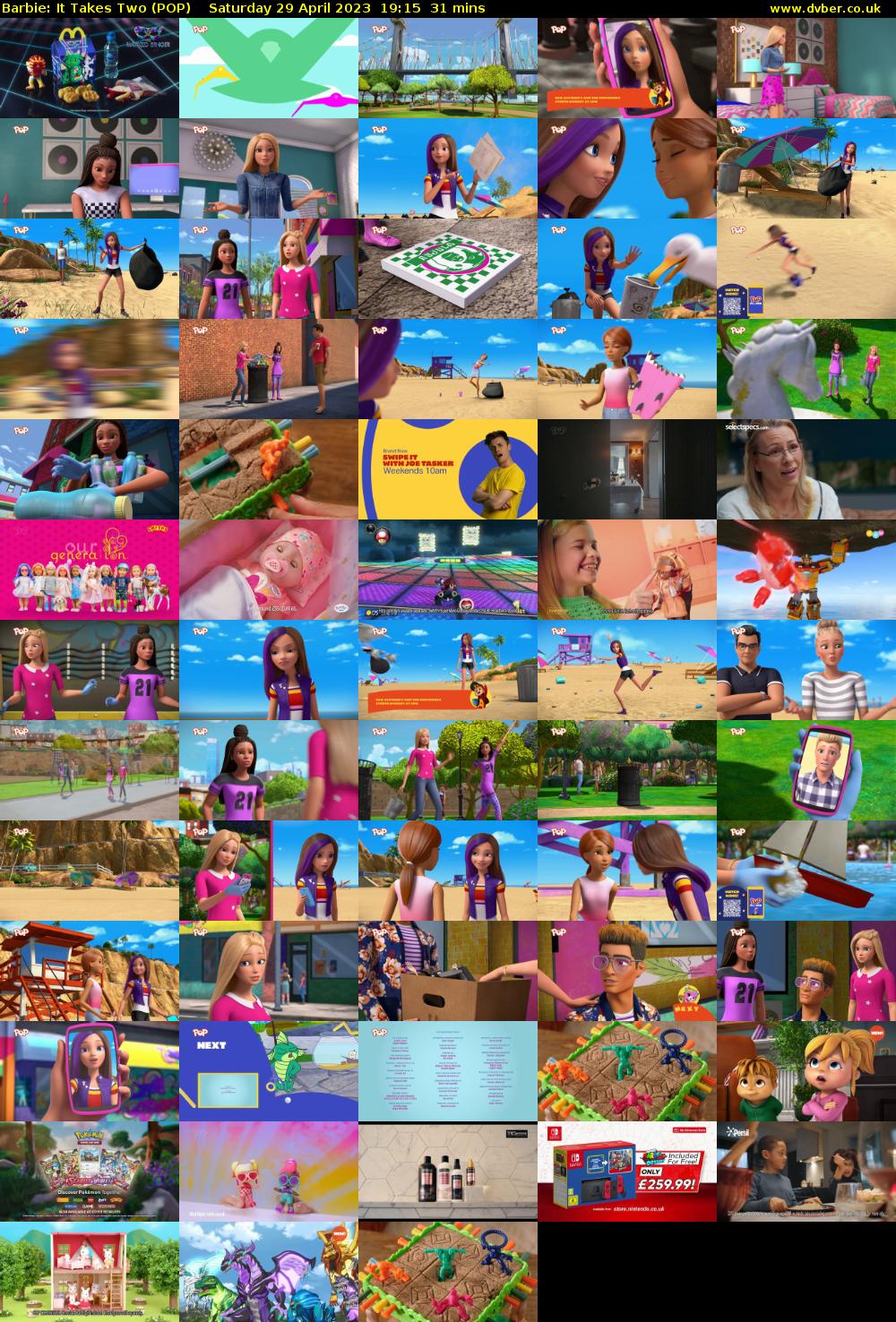 Barbie: It Takes Two (POP) Saturday 29 April 2023 19:15 - 19:46