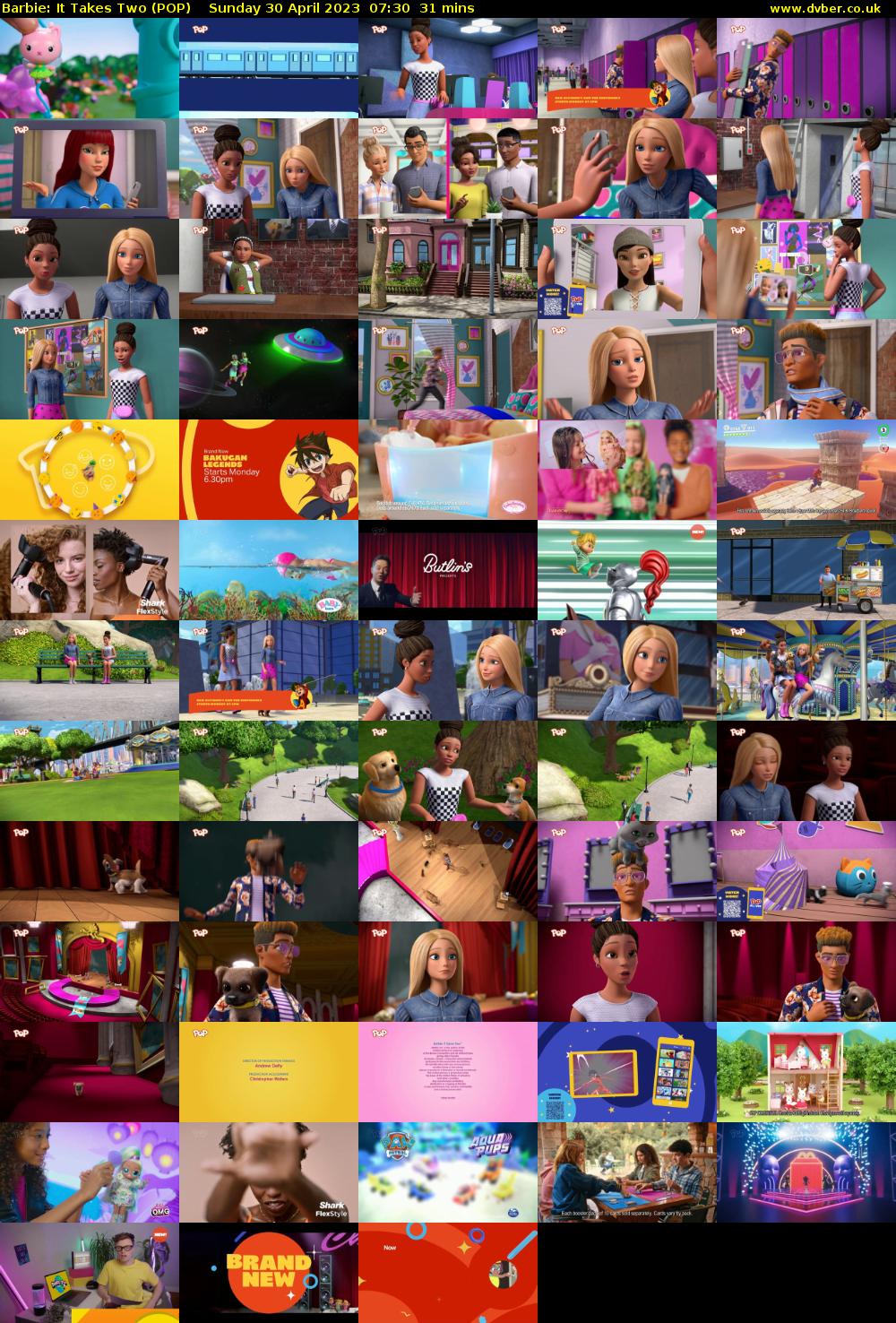 Barbie: It Takes Two (POP) Sunday 30 April 2023 07:30 - 08:01