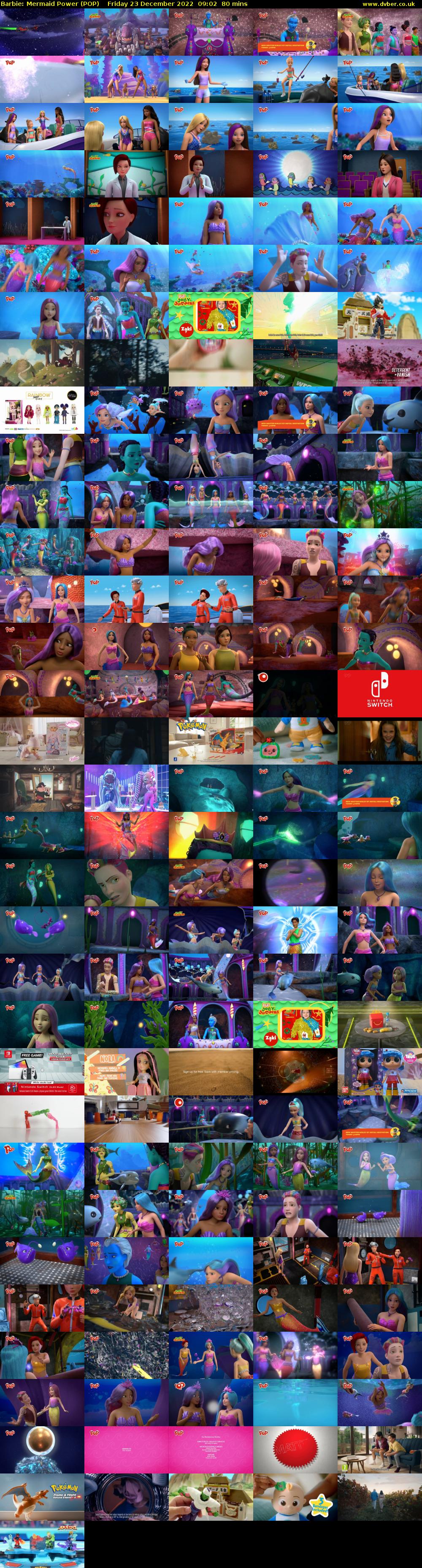 Barbie: Mermaid Power (POP) Friday 23 December 2022 09:02 - 10:22