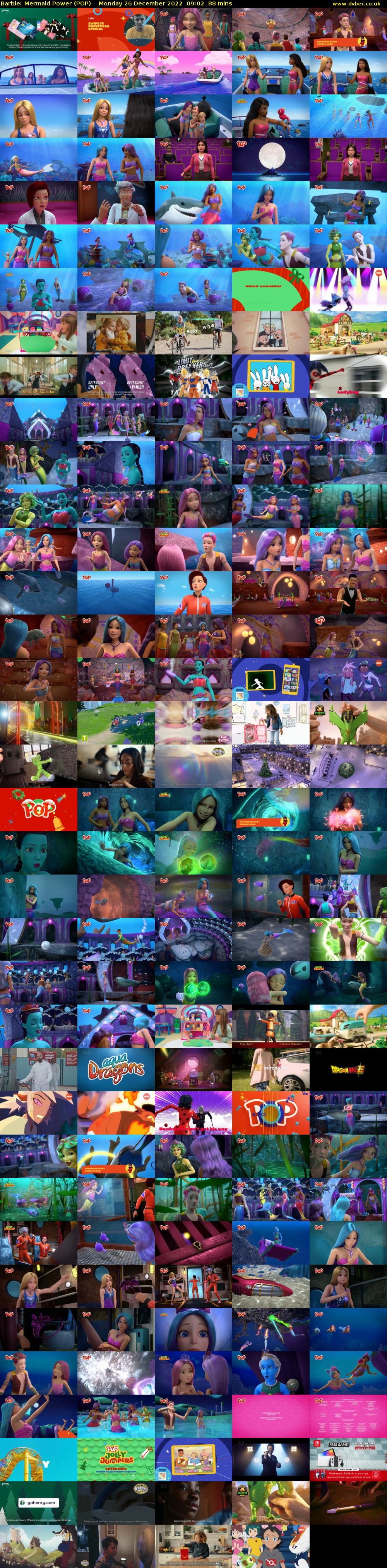 Barbie: Mermaid Power (POP) Monday 26 December 2022 09:02 - 10:30