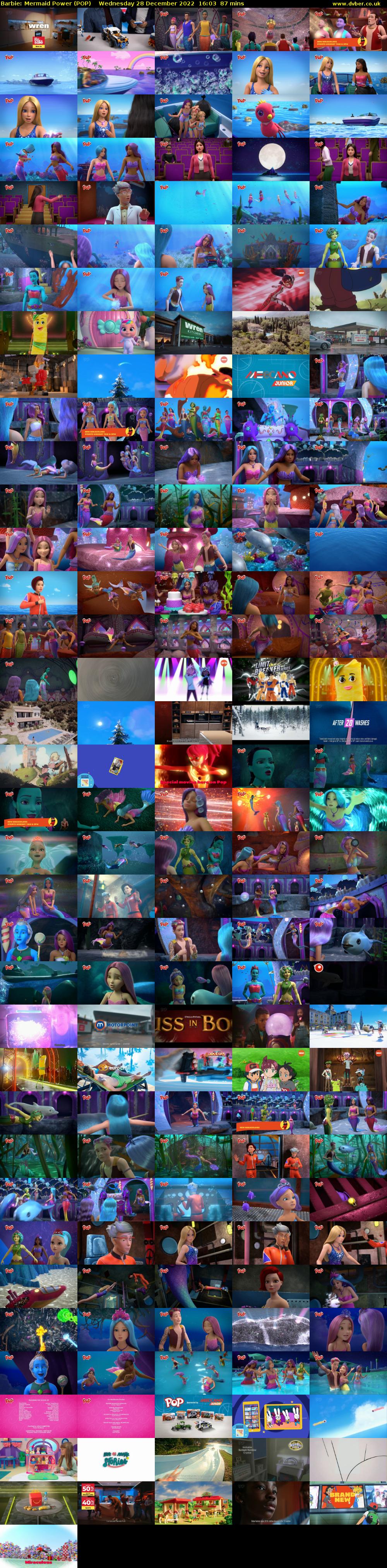 Barbie: Mermaid Power (POP) Wednesday 28 December 2022 16:03 - 17:30